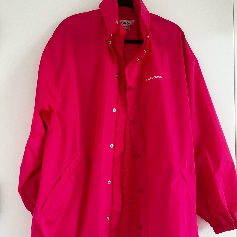 Balenciaga Oversized Windbreaker Pink